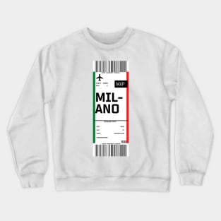 Boarding pass for Milan Crewneck Sweatshirt